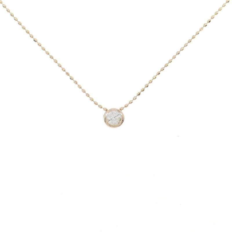 K18PG Solitaire Dây chuyền kim cương 0.15CT - Hàng hiệu Chính hãng 863110