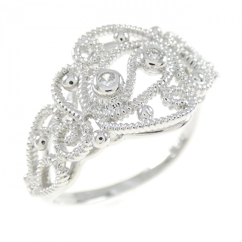 Nhẫn kim cương 750WG 0.03CT 671944