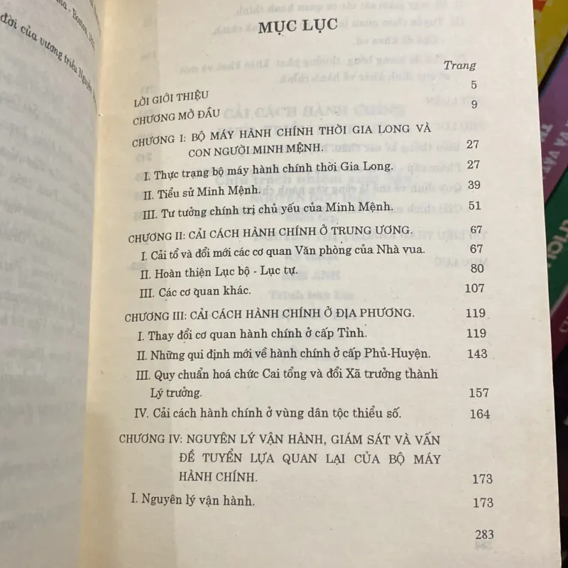 CẢI CÁCH HÀNH CHÍNH DƯỚI TRIỀU MINH MỆNH (1820-1840) 966429