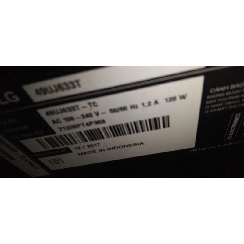 Ti vi LG 49in bể màn hình 501620