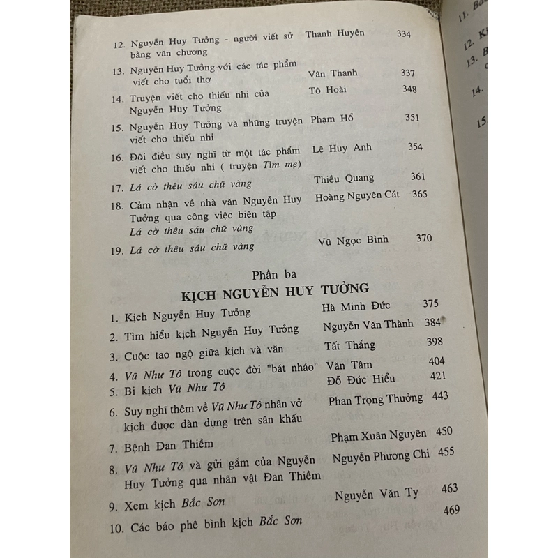 Nguyễn Huy Tưởng : Tác gia và tác phẩm; sách khổ lớn ; 2007 451963