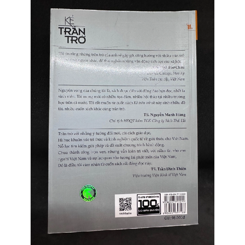 Kẻ trăn trở, Lương Hoài Nam. Mới 90% SBM0609 348001