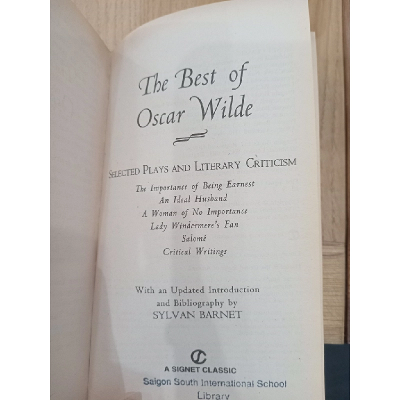 The Best of Oscar Wilde: Selected Plays and Writings - Oscar Wilde 337688