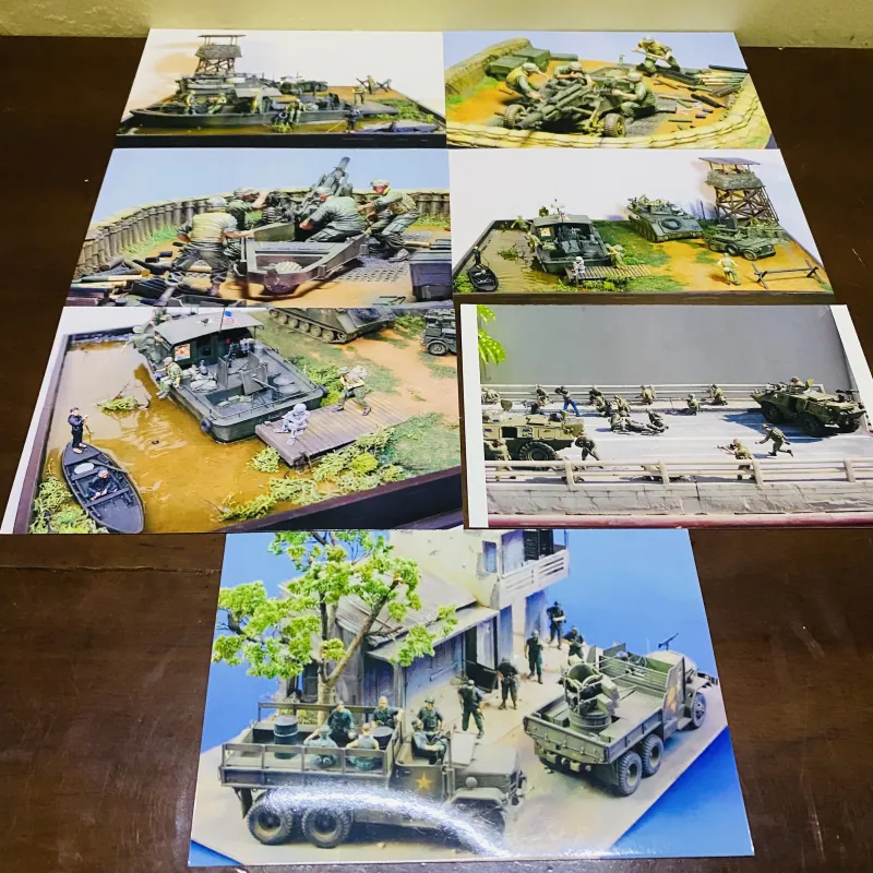 Lô ảnh chụp lại mô hình quân sự xưa  994857