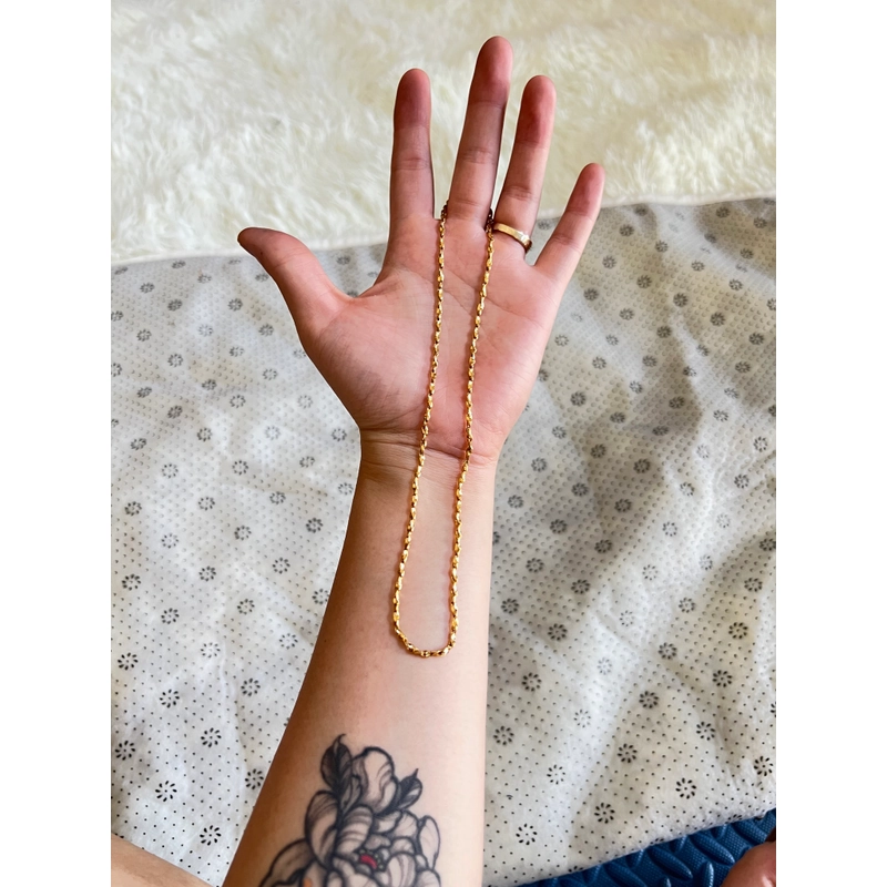 Vòng cổ gold hiệu jaban dài 4,5tấc 550010