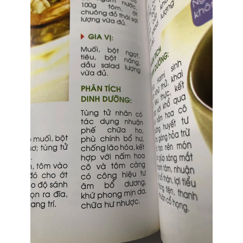 99 MÓN NẤM DƯỠNG SINH  - sách khổ to, in màu, giấy bóng, 102 trang, nxb: 2009 361786