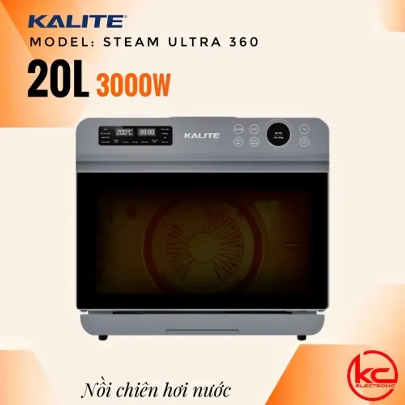 🌟 Nồi Chiên Kalite Steam Ultra 360 – Gia Nhiệt Kép 360°, Chín Đều Không Cần Lật! 597956