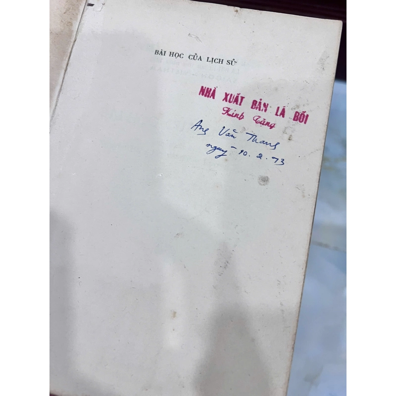 BÀI HỌC CỦA LỊCH SỬ ( BẢN ĐẶC BIỆT) - NGUYỄN HIẾN LÊ 533589