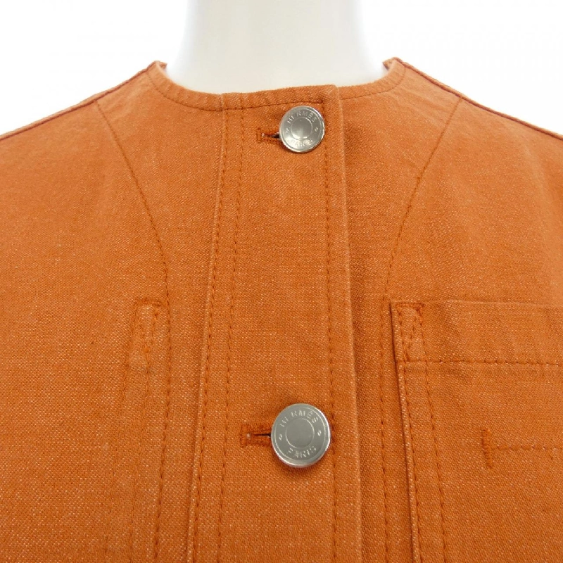 HERMES Elmes Crude Cell 2E0251DQ Áo khoác denim - Hàng hiệu Authentic 821661