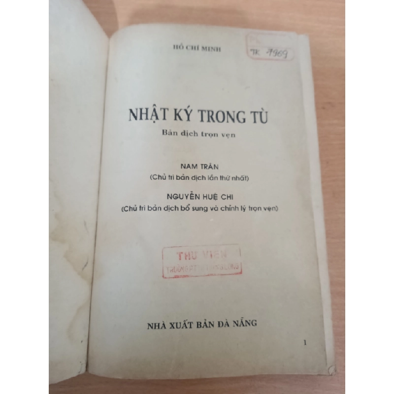 [Phiên Chợ Sách Cũ] Nhật Ký Trong Tù (2002) - Hồ Chí Minh S2308 542229
