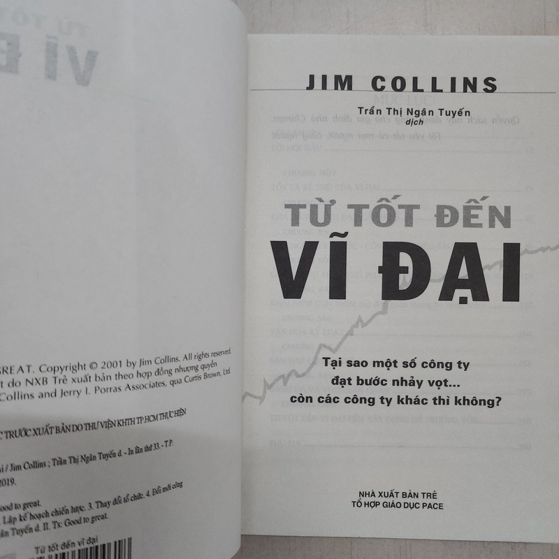Sách Từ tốt đến vĩ đại Good to great của Jim Collins mới 95% 509396