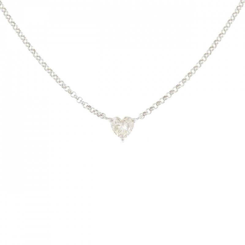 K18WG Dây chuyền kim cương hình trái tim 0.32CT - Hàng hiệu Chính hãng 862016