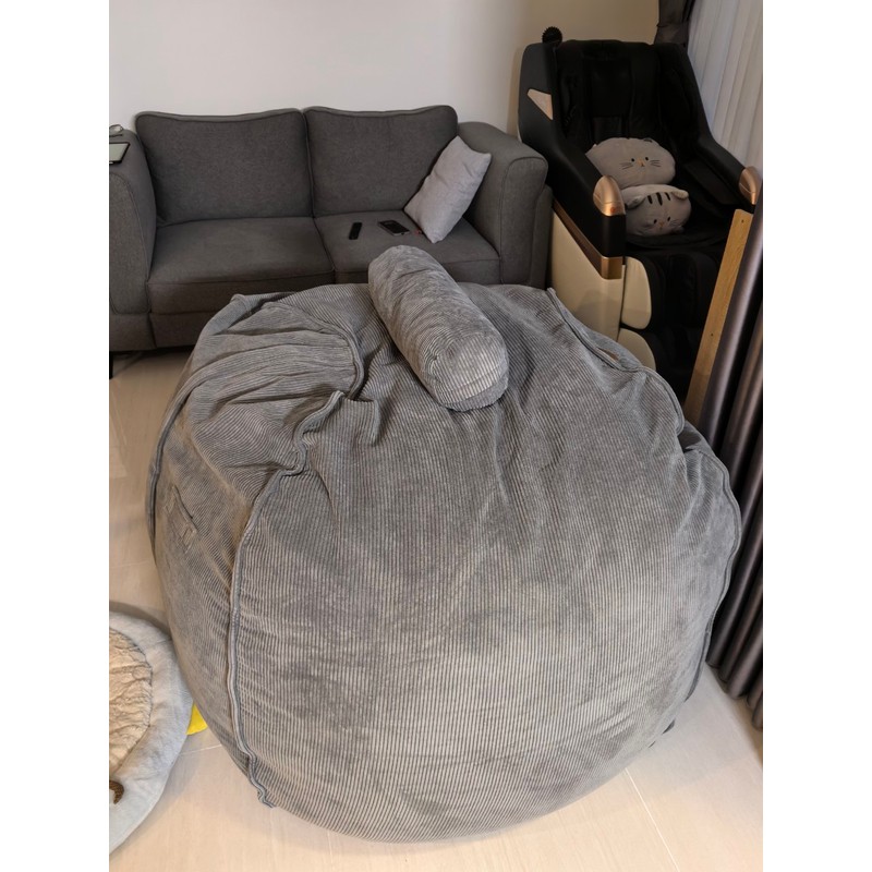 Beanbag+thebeanbaghouse+grey+1.1mx1.2m+used6months 84641