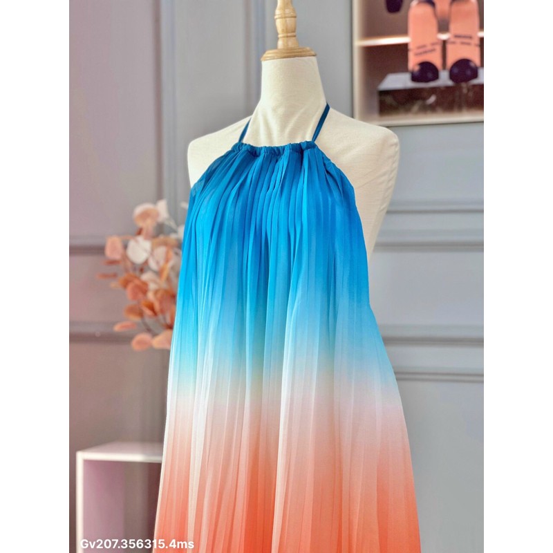 Đầm maxi loang , chất lụa chiffon 138849