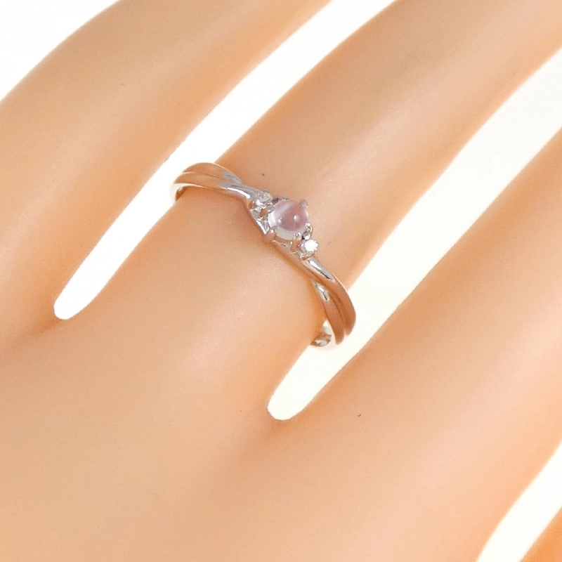 Nhẫn đá mặt trăng K18WG 672249