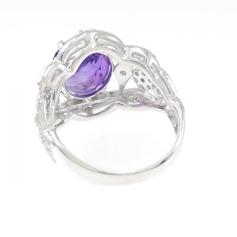 Nhẫn Amethyst K18WG 4.01CT - Hàng hiệu Chính hãng 848862