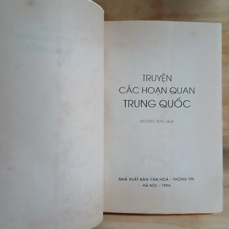 Truyện Các Hoạn Quan Trung Quốc (Xb 1996) - Hoàng Bắc dịch 446614