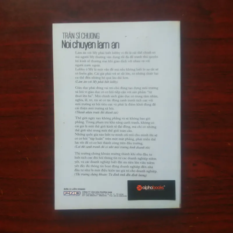 Nói Chuyện Làm Ăn - Trần Sĩ Chương [Sách Kinh Doanh] 1023291