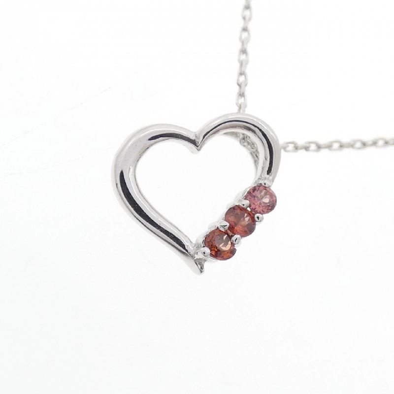 K10WG Dây chuyền Garnet hình trái tim - Hàng hiệu Chính hãng 858610