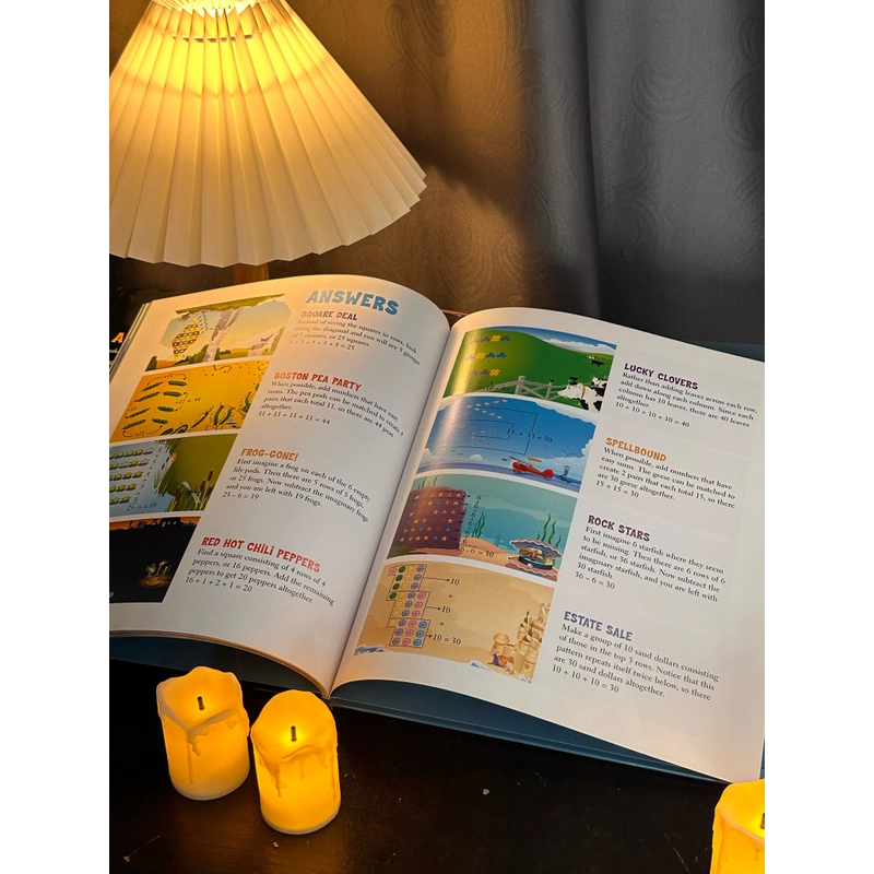 Sách bìa cứng áo giấy activity book Math Appeal 306575