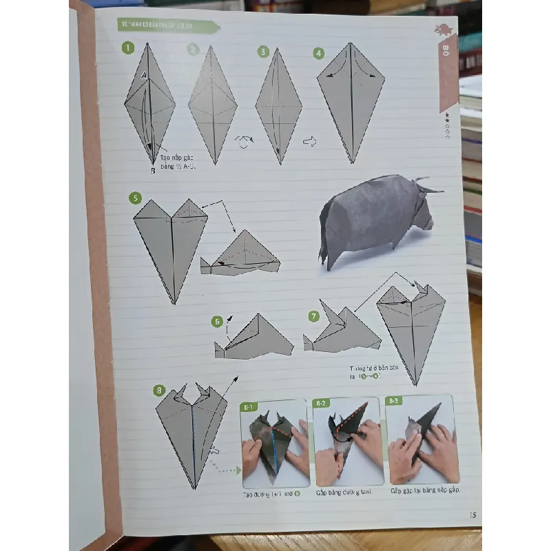 Real Origami-Nghệ thuật xếp giấy Nhật Bản: Sinh vật đi trên cạn - Hisao Fukui (Cao Lê Dung Chi dịch) 564905