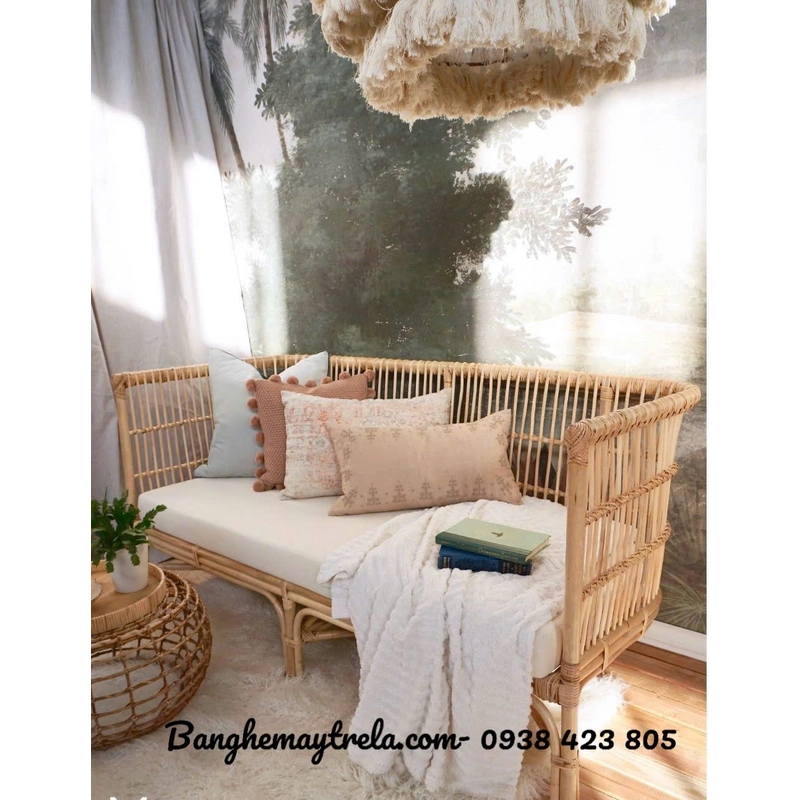 Ghế sofa mây phòng khách hiện đại đơn giản 444006