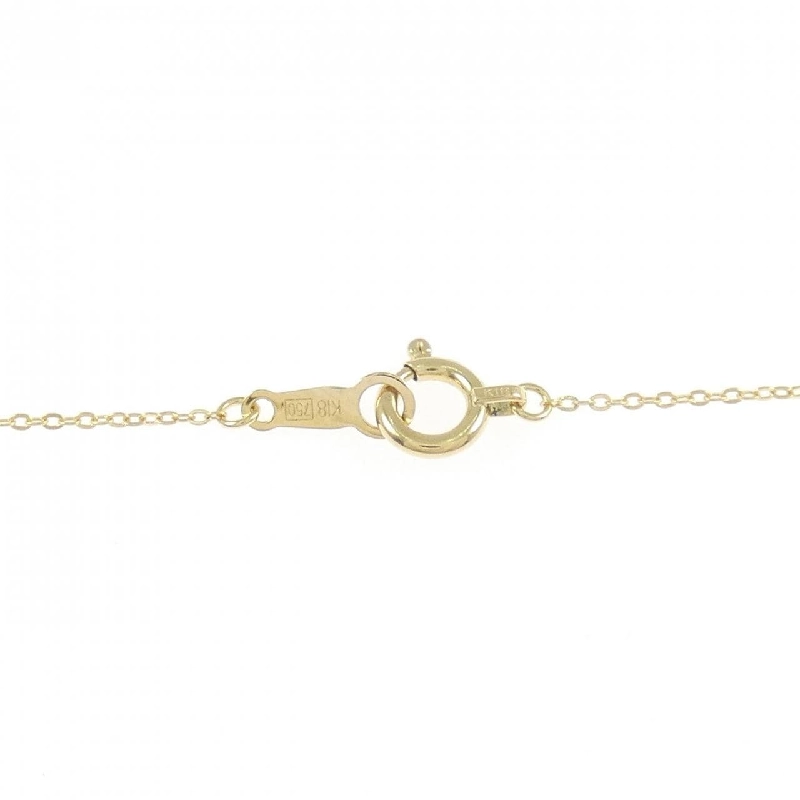 K18YG Dây chuyền kim cương chéo 0.1CT - Hàng hiệu chính hãng 846901