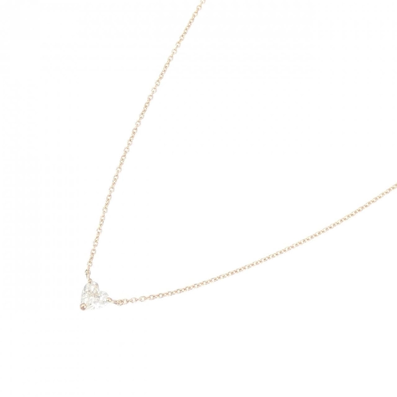 K18PG Dây chuyền kim cương 0.300CT J SI1 hình trái tim - Hàng hiệu Chính hãng 880475