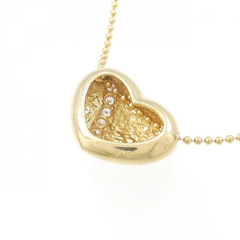 K18YG Dây chuyền kim cương hình trái tim 0.18CT - Hàng hiệu Chính hãng 863095