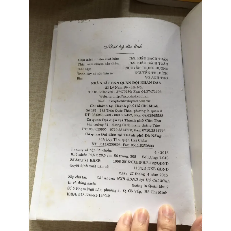 Nhật ký đời lính-Nguyễn Đình Thắng 961383