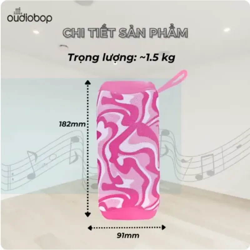 Loa Bluetooth không dây Oudiobop OP-503 bass mạnh, âm thanh sống động, pin khỏe 528398