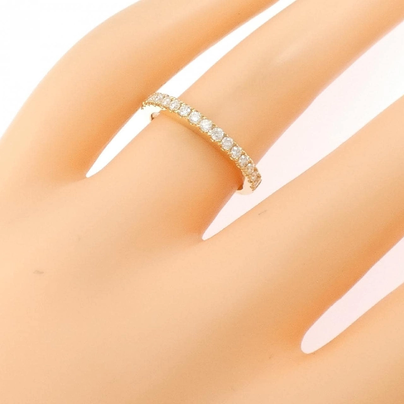 Nhẫn kim cương K18YG Half Eternity 0.32CT - Hàng hiệu Chính hãng 851495