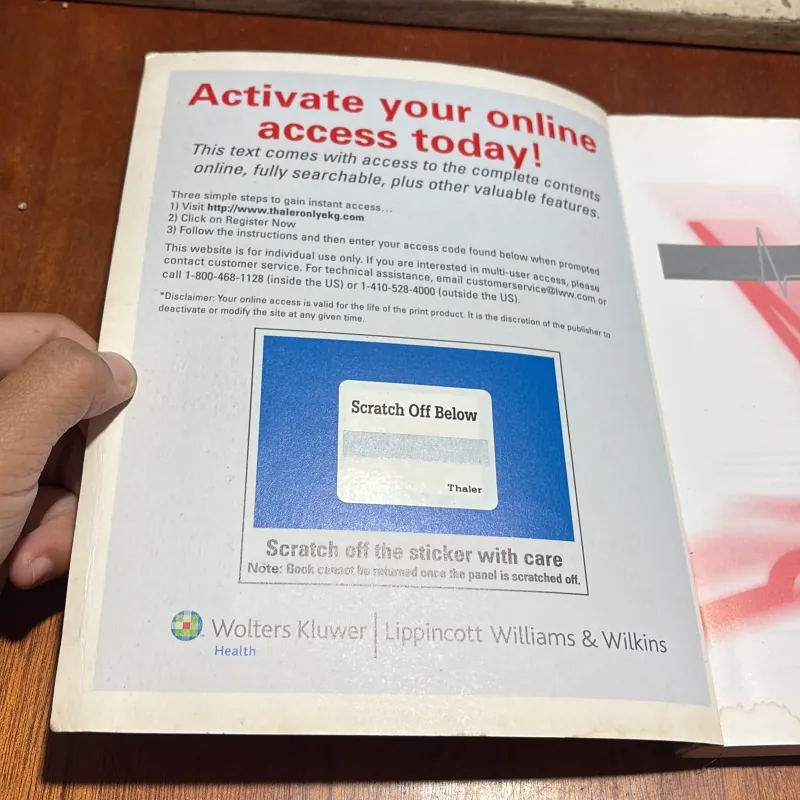 II Sách Y Học (Tiếng Anh): The Only EKG Book _ You’ll Ever Need - Malcolm S. Thaler 934720