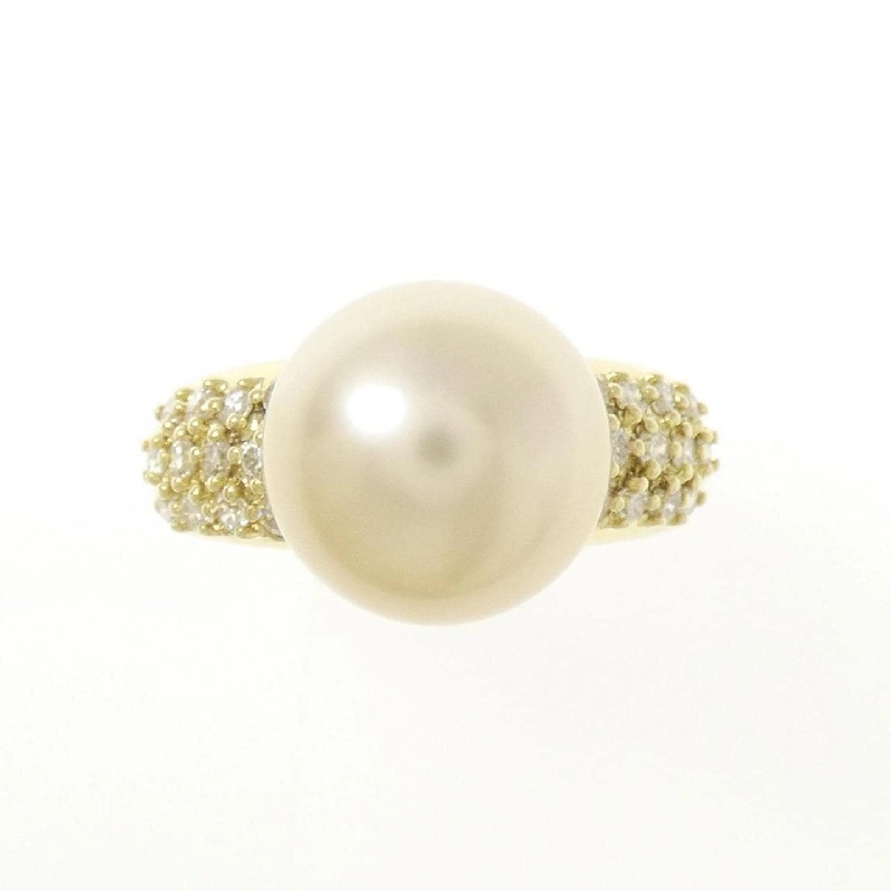 Nhẫn ngọc trai trắng K18YG 11mm - Hàng hiệu Authentic 852925