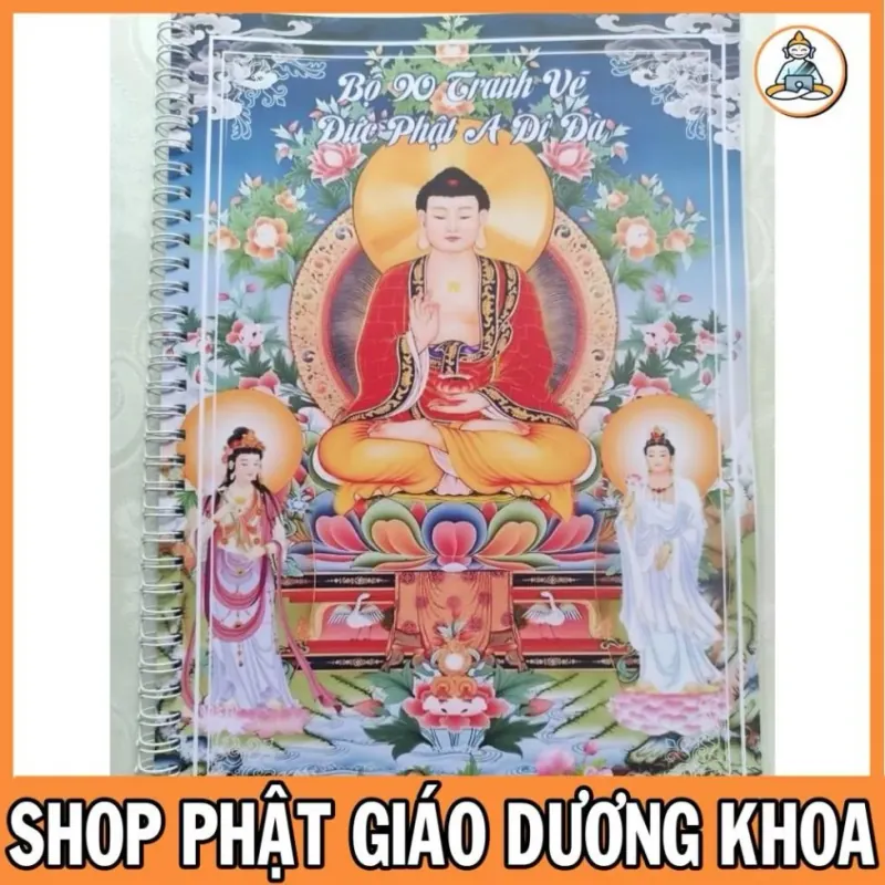 COMBO 3 QUYỂN VỞ TÔ TRANH A DI ĐÀ + ĐỊA TẠNG + QUAN ÂM CHỮ MỜ (TẶNG KÈM VIẾT) 781007