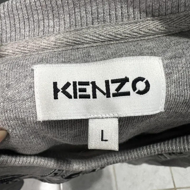 Áo sweater Kenzo thêu đầu hổ màu xám size L 757323