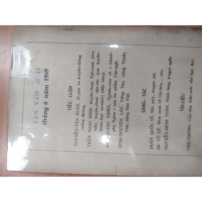 Tạp chí Tân Văn trước 1975 69582