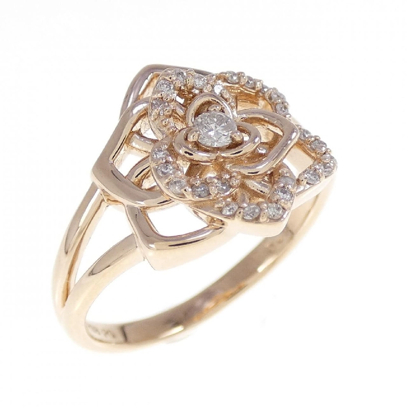 Nhẫn kim cương hoa K18PG 0.15CT 669167