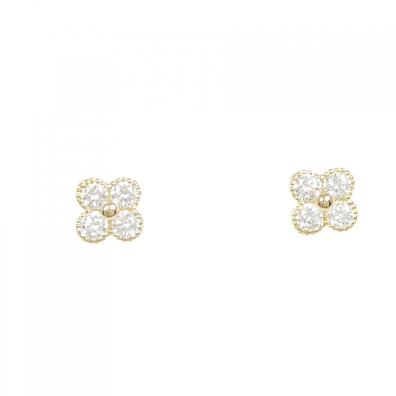 Bông tai kim cương K18YG hoa 0.50CT - Hàng hiệu chính hãng 869241