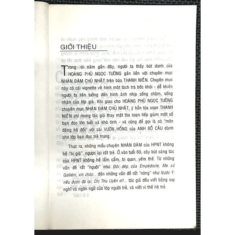 NHÀN ĐÀM- HOÀNG PHỦ NGỌC TƯỜNG ( Bút ký) 1019050