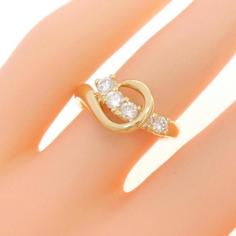 Nhẫn kim cương K18YG 0.50CT 673452