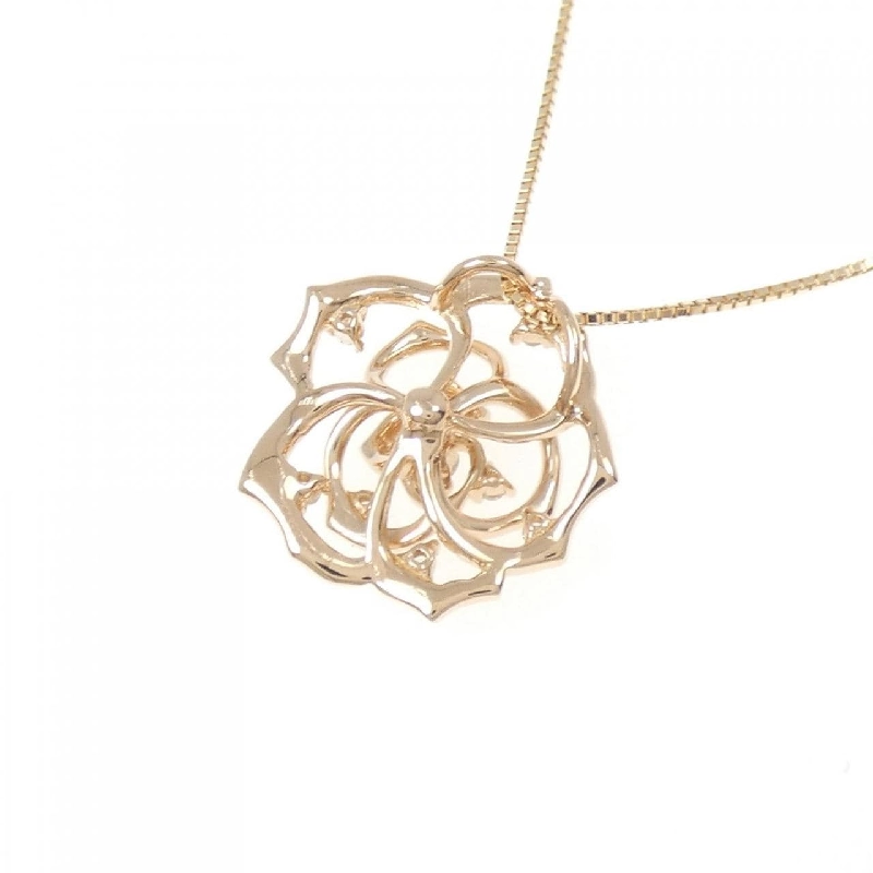 K18PG Hoa Kim Cương Dây Chuyền 0.12CT - Hàng hiệu Chính hãng 861980