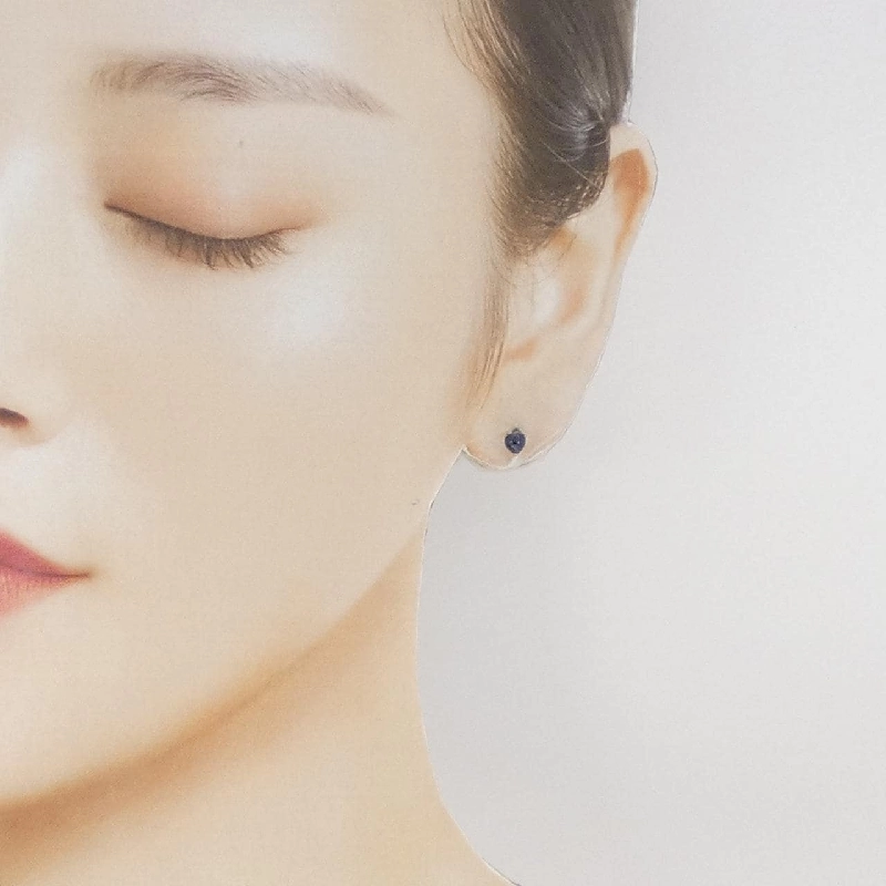 K18YG Bông tai hình trái tim Sapphire 0.92CT - Hàng hiệu Chính hãng 864399