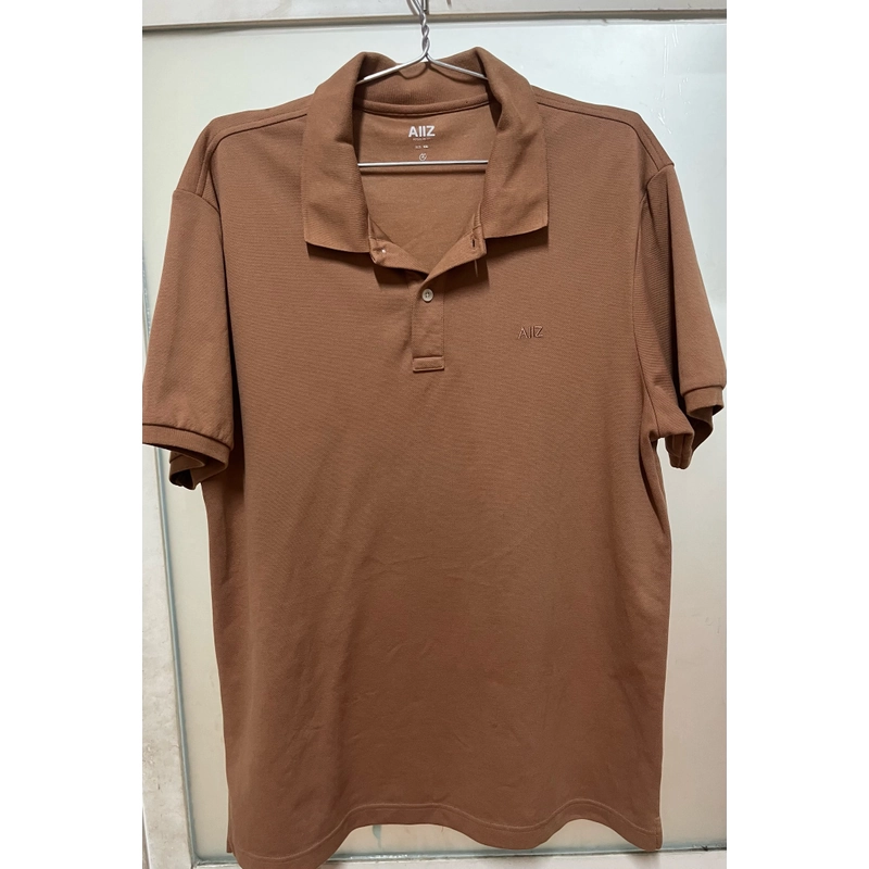 Combo 2 áo polo Thái màu xanh & màu nâu tặng kèm màu kem. 502139