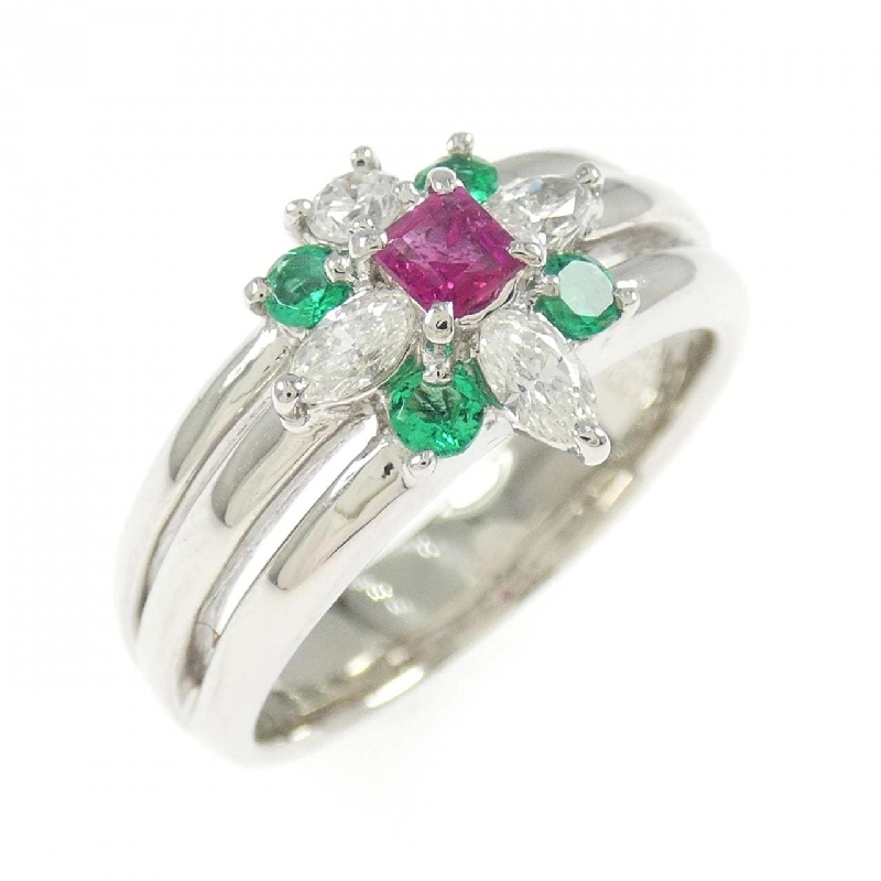 Nhẫn Red Beryl PT900 0.10CT - Hàng hiệu Chính hãng 854745