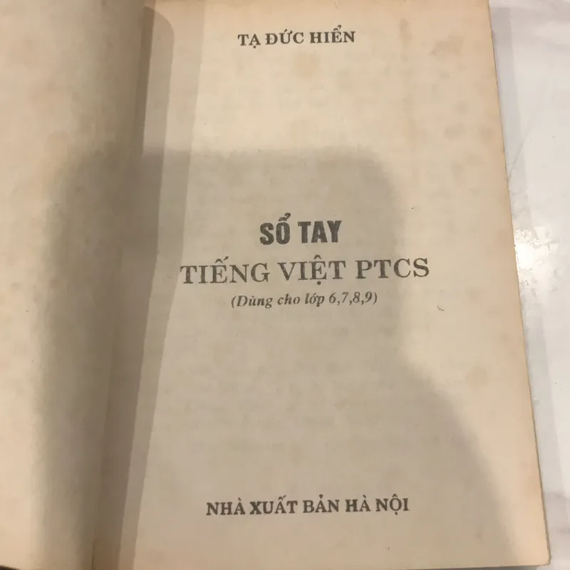 Sổ tay Tiếng Việt (phổ thông cơ sở) 558819