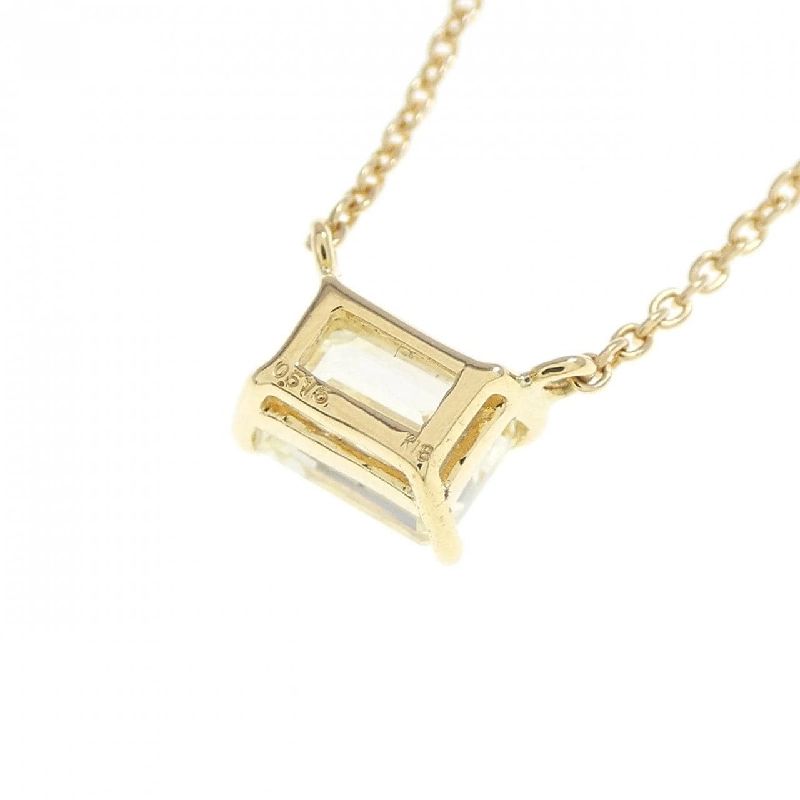 Dây chuyền kim cương K18YG 0.515CT VLY VS1 cắt hình Emerald - Hàng hiệu Chính hãng 874433