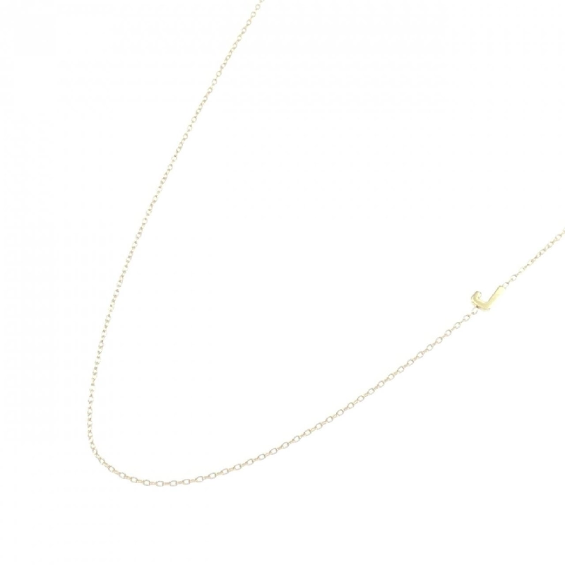 K18YG Chữ cái J Dây chuyền - Hàng hiệu Chính hãng 860370