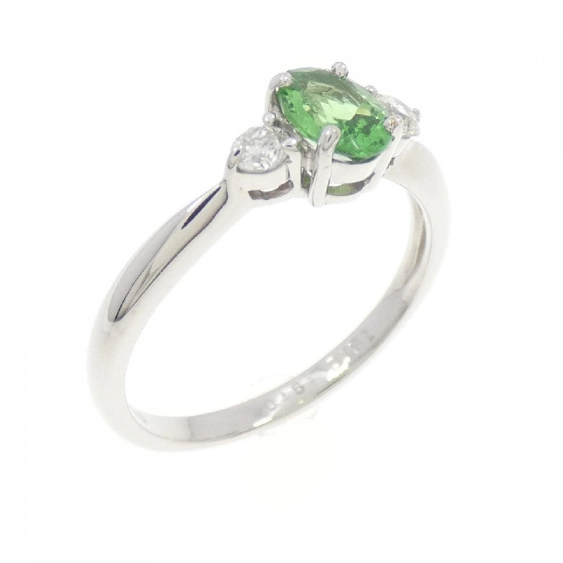 Nhẫn Garnet Xanh K18WG 0.451CT 673450