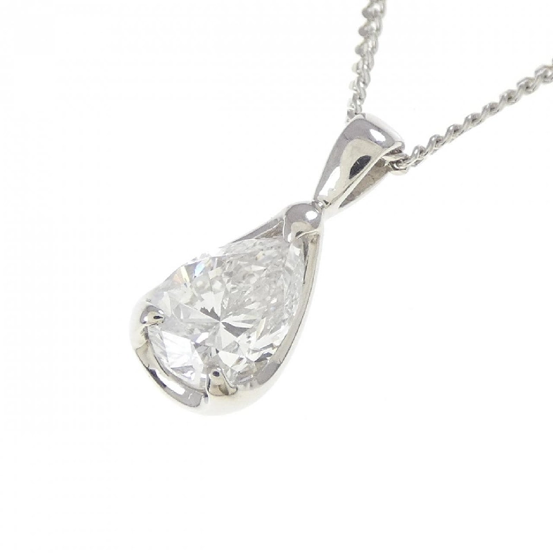 Dây chuyền kim cương PT900/PT850 0.719CT F SI2 hình giọt nước - Hàng hiệu Authentic 871723
